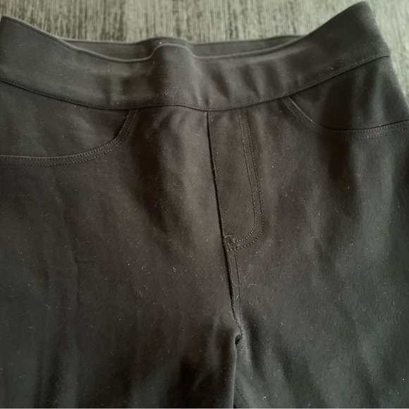 Spanx Women Small Black Crop Jean-ish Leggings Skinny Stretch Pull On High Rise - Picture 4 of 9